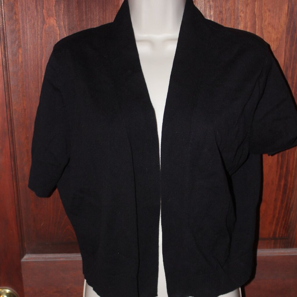 Short Sleeve Knit Bolero Jacket